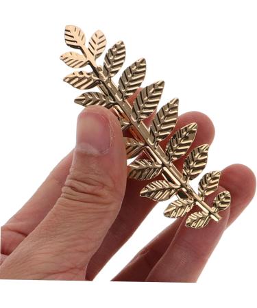 LEORX Gold Leaf Barrettes Metal Olive Leaf Hair Clip Minimalist Goddess Spring Hair Clip for Women - Buy Online on GoSupps.com