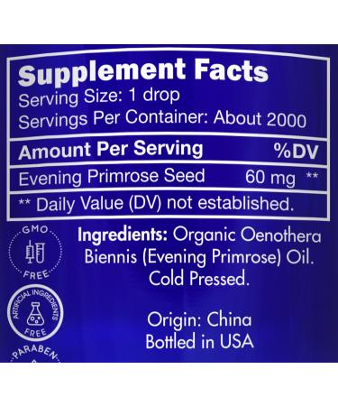 Organic Evening Primrose Oil for Pregnancy - 100% Pure & Natural | Zongle Therapeutics 4 OZ - International Shipping - Buy Online on GoSupps.com