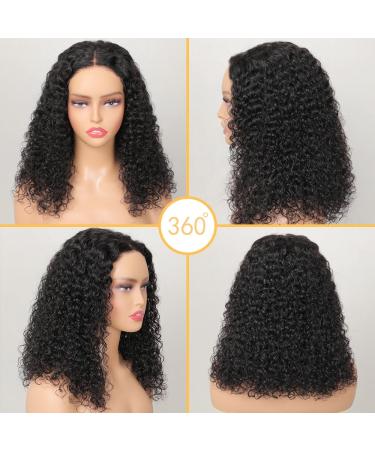 Buy Gluess Wig Human Hair 5x5 Pre-Cut Lace Short Curly Bob - Beginner-Friendly Natural Hairline Upgraded HD Lace 16 Inch - Best International Shipping - Buy Online on GoSupps.com