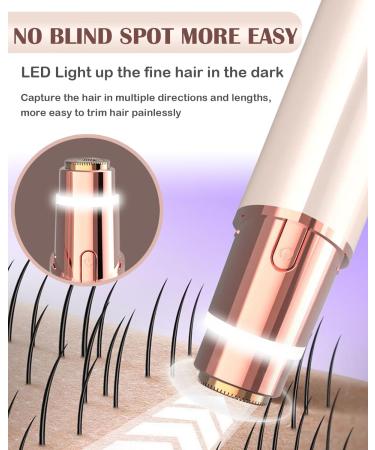 Portable Women's Facial Hair Removal Shaver - Electric Rechargeable Painless Bikini Remover for Smooth Skin Anytime - Buy Online on GoSupps.com