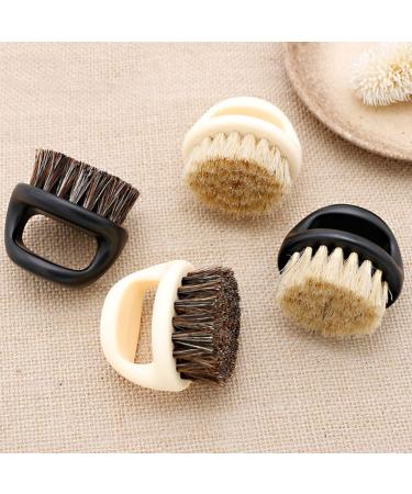 Round Grip Razor Brush (Black) - Premium Shaving Brush for Effortless Lathering | International Shipping Available - Buy Online on GoSupps.com