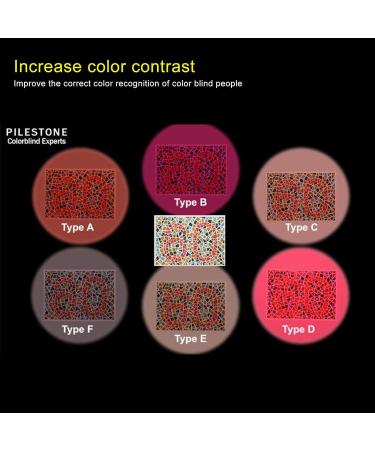 Color Blind Correction Glasses for Men & Women - Double-Sided Coating | High Permeability Color Correction Glasses for Indoor & Outdoor Use - Buy Online on GoSupps.com