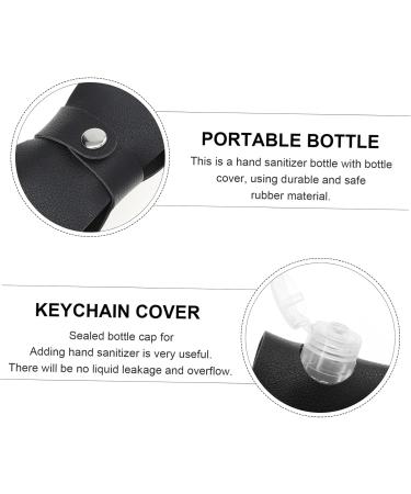 Didiseaon Shampoo Travel Container Perfume Bottle Set Holder Keychain Bottle Cover Keyring Silicone Bottle Caps Travel Hand Bottle Keychain Mini Perfume Bottle Water Bottle Cover 10x4.3cm Black - Buy Online on GoSupps.com