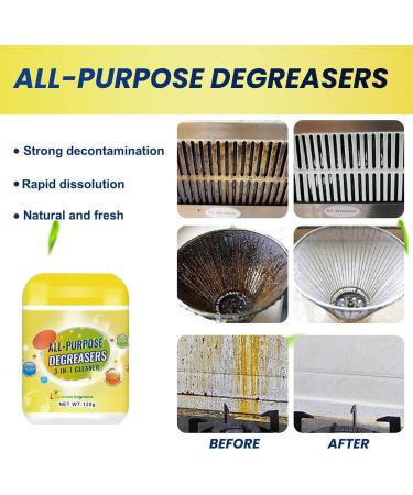Kitchen Cleaning Powder | Foam Degreaser Cleaner | Kitchen Oil Stains Grease Cleaning Powder for Heavy Oil Stain and Grease Removal Pinnkl - Buy Online on GoSupps.com