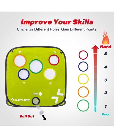 SAPLIZE Golf Chipping Net - Auto-Return Design for Precision Practice | Improve Short Game Accuracy and Swing Technique - Buy Online on GoSupps.com