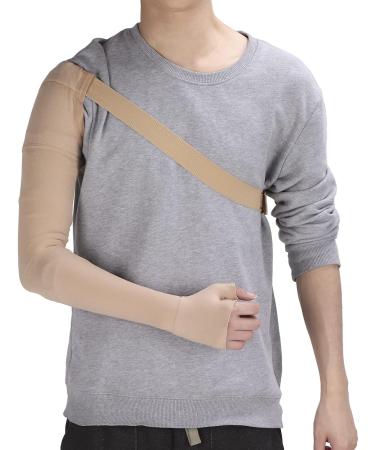 Arm Stocking with Cuff Lymphedema Compression Wrist Sleeve XL Left Hand | Post-Mastectomy Support & Swelling Relief - Buy Online on GoSupps.com