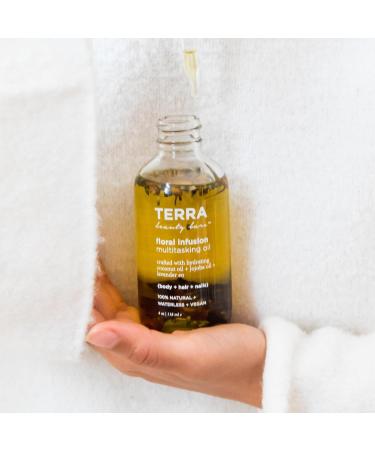 Terra Beauty Bars Floral Love Gift Set | Natural Body Oil & Bath Salt | Vegan Skincare - 2 Pieces - Buy Online on GoSupps.com