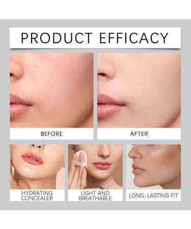  Rubu22a Liquid Foundation BB Cream 2-in-1 High Coverage Foundation/Concealer - 24H Hydration - All Skin Types (Natural 37g) - Buy Online on GoSupps.com