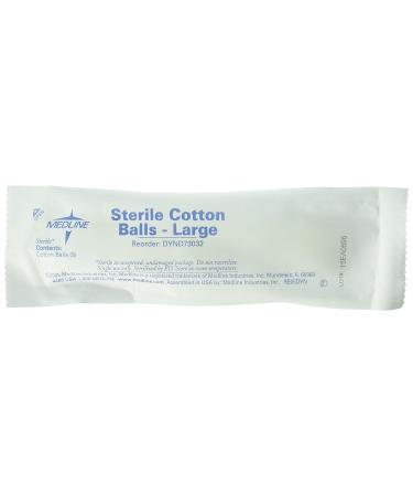 Medline Industries DYND73032 Sterile Cotton Balls - Pack of 125 - Buy Online on GoSupps.com