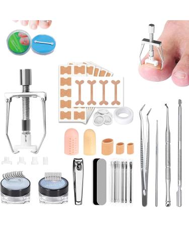 KALUROIL 106 Pieces Nail Correction Clip Ingrown Toenails Set - Piece Pedicure Tool for Painless Nail Care - Buy Online on GoSupps.com