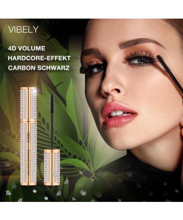 P-Beauty Cosmetic Accessories Waterproof 4D Volume Mascara | Diamond Mascara for Longer and Fuller Lashes | Eye Makeup for Natural Eyelashes | Carbon Black - Buy Online on GoSupps.com