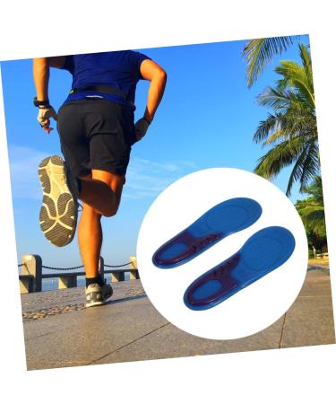 FOMIYES Silicone Massage Insoles - Comfort & Shock Absorption - Blue Medium Shoe Inserts for Enhanced Foot Support - Buy Online on GoSupps.com