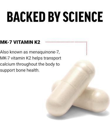 Force Factor MK-7 Vitamin K2 100mcg Bone Support Supplements for Women and Men Support Heart Health Bone Density and More BIoavailable Form Vegan Non-GMO 60 Vegetable Capsules - Buy Online on GoSupps.com