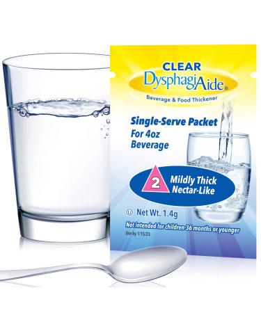 Clear DysphagiAide Instant Beverage and Food Thickener Packets, 24 Count, Level 2-Nectar Thick Nectar Thick, Level 2 Packets (24 Count, Pack of 1)