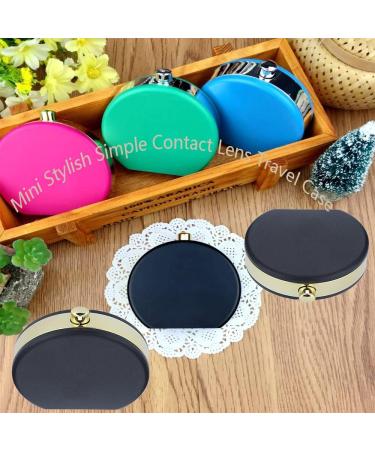 Akozon Contact Lenses Container - Portable Mini Etui for Travel & Home | Essential Contact Lens Accessories (Black) - Buy Online on GoSupps.com