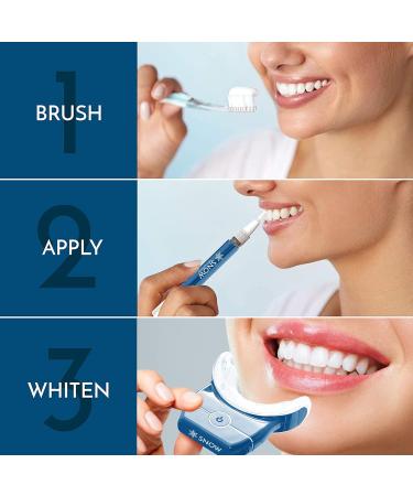 Snow Limited Edition Wireless Teeth Whitening Kit - Water-Resistant LED Whitener | 3 Whitening Wands & Mouthpiece | Ultra-Portable - Blue - Buy Online on GoSupps.com