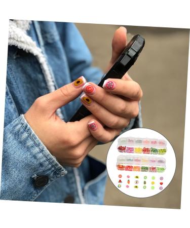 Mipcase 4 Boxes 12 Strawberry Stickers Nail Flower Stickers Nail Art Scrapbook Embellishments Scrap Book Stickers Manicures Accessories Polymer Clay Sequins Pineapple 3d Filling - Buy Online on GoSupps.com