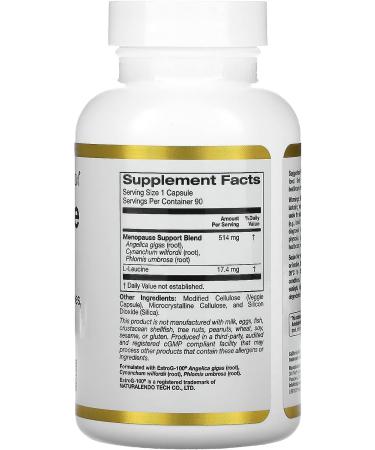 Menopause Support 90 Veggie Capsules by California Gold Nutrition - Buy Online on GoSupps.com