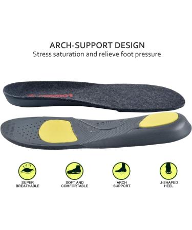 Riemot Real Sheepskin Insoles - Warm Lambskin Shoe Inserts for Winter | Merino Wool Gray for Men Women & Kids (EU Sizes 28-46) - Buy Online on GoSupps.com