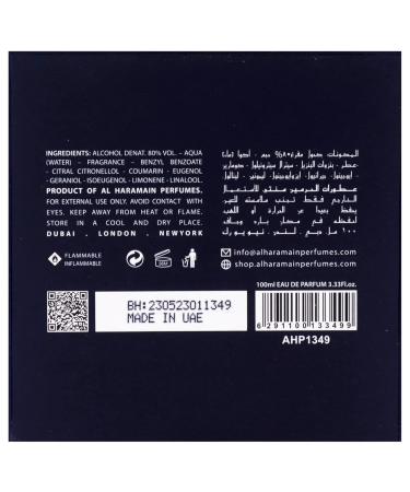 Al Haramain Azlan Oud Bleu - Cologne for Men - Extrait de Parfum - Long Lasting Oud Perfume for Men - Arabian Perfume - Men's Cologne - 3.33 oz Lavender 3.33 Ounce (Pack of 1) - Buy Online on GoSupps.com