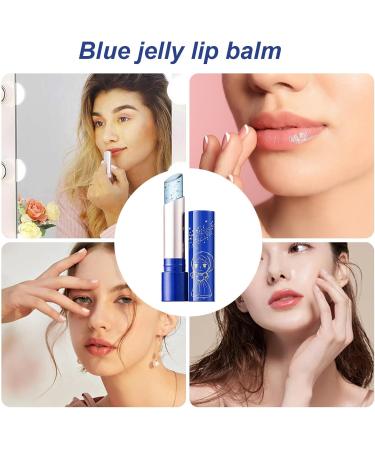  Generisch Temperature-changing lipstick Jelly Blue Moisture Balm moisturizing smooth lip color soft and color-changing makeup pencil long-lasting glossy beauty product - Buy Online on GoSupps.com