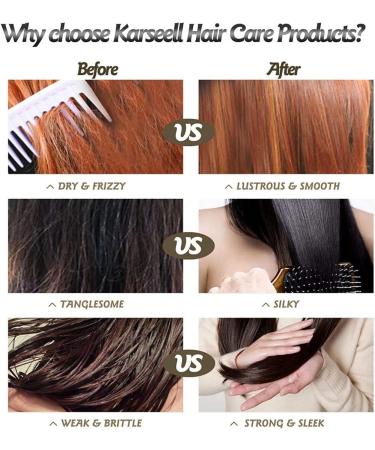 Karseell Collagen Hair Mask Deep Repair Conditioning Treatment Argan Oil Collagen Hair Mask Essence for Dry Damaged Hair All Hair Types 500ml (16.90 fl.oz) - Buy Online on GoSupps.com