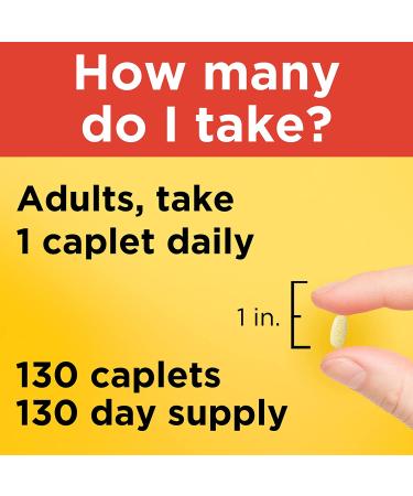 Nature Made Vitamin C with Rose Hips 500 mg - 130 Caplets for Immune Support - Buy Online on GoSupps.com