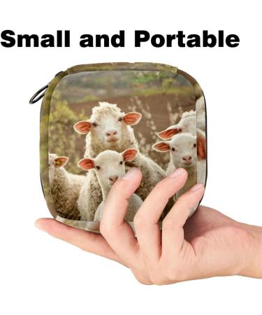 Muoooum Colorful Cartoon Portable Sanitary Napkin Storage Bag - Ideal for Women & Teen Girls | Menstrual Cup Pocket | 1 Count - Buy Online on GoSupps.com