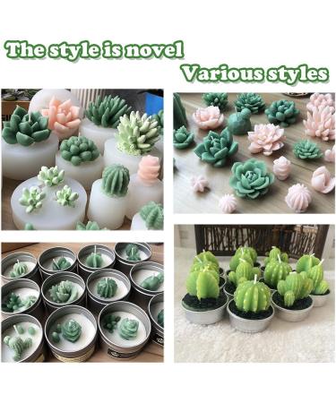 Actvty 6Pcs Succulent Silicone Molds - Cactus Flower Plants Molds for Cake Decorating  Fondant  Chocolate  Handmade Candle  Wax Melt  Soap  Epoxy Resin 6 Pcs - Buy Online on GoSupps.com