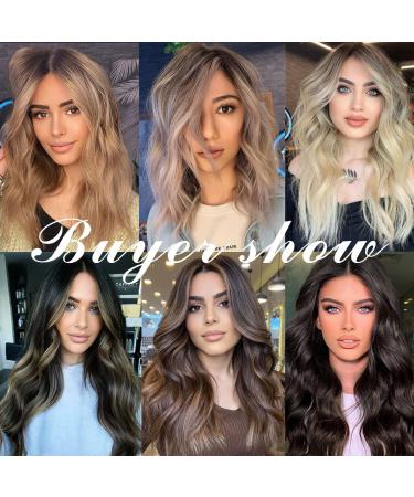 22 Natural Black Wavy Clip In Hair Extensions - 7 PCS Thick Soft Synthetic Fiber Hairpieces for Women - Full Head Invisible Clips - 22 Inch (Pack of 7) - 1B Dark Black - Buy Online on GoSupps.com