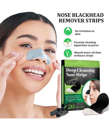 Nose Strips 20 Pcs for Blackheads - Deep Cleansing Pore Strips for Men & Women - Blackhead Remover - Buy Online on GoSupps.com