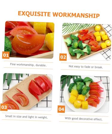 Zerodeko 30 Pcs Simulated Vegetables Artificial Vegetable Ornament Fake Tomato Decor Plant Decor Lifelike Decorative Fruits Fake Food Model Artificial Vegetables Fake Meat Corn Pvc Gift - Buy Online on GoSupps.com