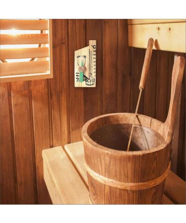 Naedien Sauna Timer 2-Minute Hourglass Thermometer Wooden & Heat-Resistant Glass for Precise Temperature Timing (0 to 140 C) | International Shipping - Buy Online on GoSupps.com