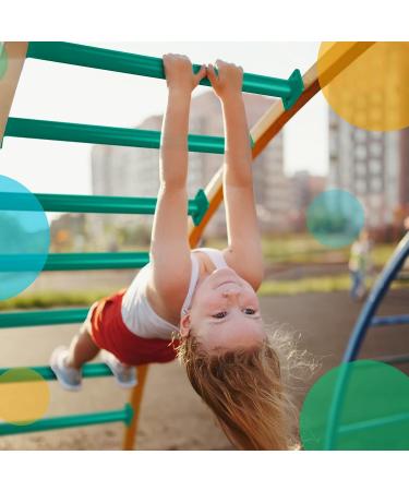 6 Monkey Bars Ladder Rungs Playground Set | Outdoor Climbing Kit for Kids | Steel Swing Set Accessory | 16.5 Inch Green Equipment - Buy Online on GoSupps.com