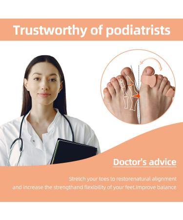 Bunion Corrector Toe Separators - Pain Relief for Women and Men (8PCS White) - Buy Online on GoSupps.com