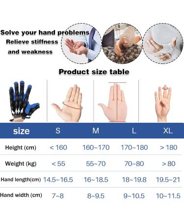 Rehabilitation Robot Gloves Finger Gloves for Stroke Hemiplegia Patients Straightening Brace Guard Protector with Single Finger Training and Mirror Mode(Size:Right-L) - Buy Online on GoSupps.com