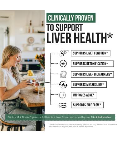 SoActive Milk Thistle: 10X More Effective Milk Thistle Phytosome Optimized for Essential Bioactive Silybin A & B Plus Bilear Artichoke Extract & Bile Enhancer - Liver Support | 60 Servings - Buy Online on GoSupps.com