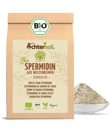 Spermidine from wheat germ Bio 250g |400 mg of spermidine per kilogram |Filler -rich and protein -rich - with 32g protein per 100g |Sub -oiled finely ground powder |from the Achterhof 250.00 g (1 Pack)