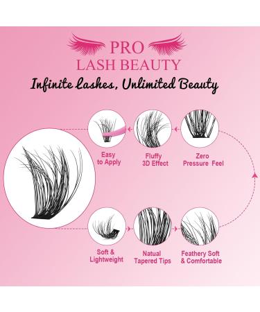 320 Pcs 40D-C Mixed 3D Fluffy Cluster Lashes for DIY Extensions - Self Application At Home | 8-16 mix - Buy Online on GoSupps.com