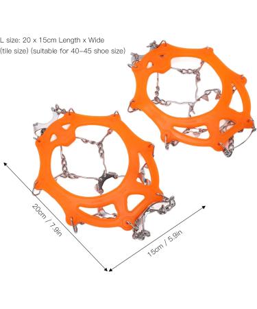 2pcsset 12 Tooth Mountaineering Crampons Wearproof Anti Skid Snow Shoes Accessory L Size: Suitable for 38 46 EU Size L Size: Suitable for 38 46 EU Size - Buy Online on GoSupps.com