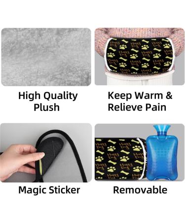 Cozy Cute Paw Motif Heat Bottle | Soft Waist Cover & Versatile Warm Water Bag for Pain Relief - Ideal for Neck Shoulders Legs & Back - Buy Online on GoSupps.com
