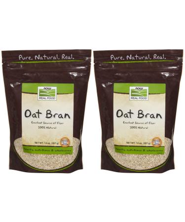 Now Foods Real Food Organic Oat Bran 14 oz (397 g)