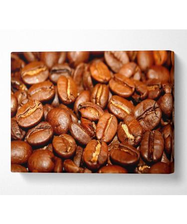 Roasted Coffee Beans Canvas Print Wall Art - Large 26 x 40 Inches