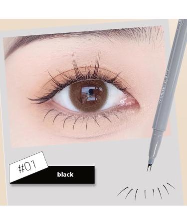 Lower Lash Eyeliner Waterproof Pencil Eyeliner for Lower Lash and Eyelash Quick-Drying Sweatproof Long Wear Eyeliner for Brown and Black Colors Rowces - Buy Online on GoSupps.com