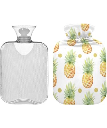 Shop Naanle Polka Dots Pineapple Water Bottle - 2L Large Hot Water Bottle for Pain Relief & Therapy | International Shipping Available - Buy Online on GoSupps.com