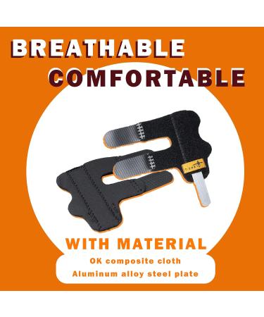 Buy T.ONKI Set of 2 Trigger Finger Splints - Comfortable Finger Brace for Relief Knuckle Support & Immobilization for Left/Right Hand | Adjustable Splint for Index Ring & Middle Fingers - Buy Online on GoSupps.com
