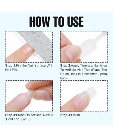 TOMICCA Quick Dry Nail Glue 7ml Extra Strong Brush On Nail Glue for Nail Repair Super Strong False Nail Glue For Nail Tips Long Lasting Nail Adhesive Glue- Professional Salon & Home Use Brush On Nail Glue-7ml - Buy Online on GoSupps.com