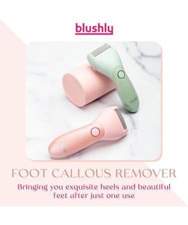 Blushly Rechargeable Foot Callus Remover - Electric + Interchangeable Heads - Smooth & Soft Feet - Heel Callus Remover - Buy Online on GoSupps.com