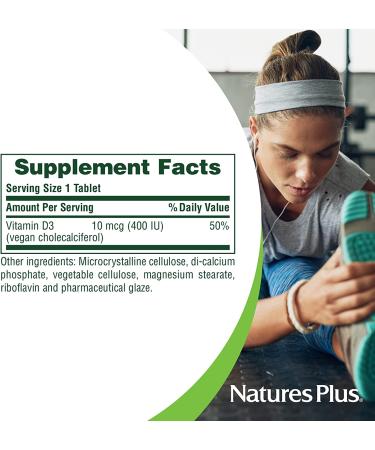 Buy Nature's Plus Vitamin D3 400 IU - 90 Tablets for Immune Support - Buy Online on GoSupps.com