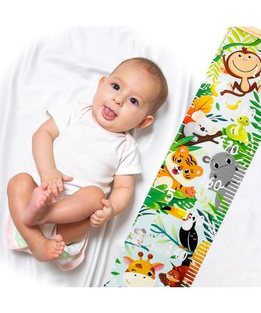 HIFOT Kids Growth Chart - Animal Zoo Canvas Wall Hanging Ruler for Boys Bedroom Decor | 74.8'' x 7.87 - Buy Online on GoSupps.com